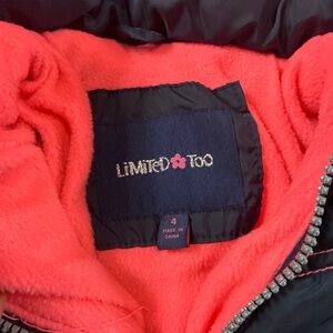 Limited Too Black and Red Quilted Jacket